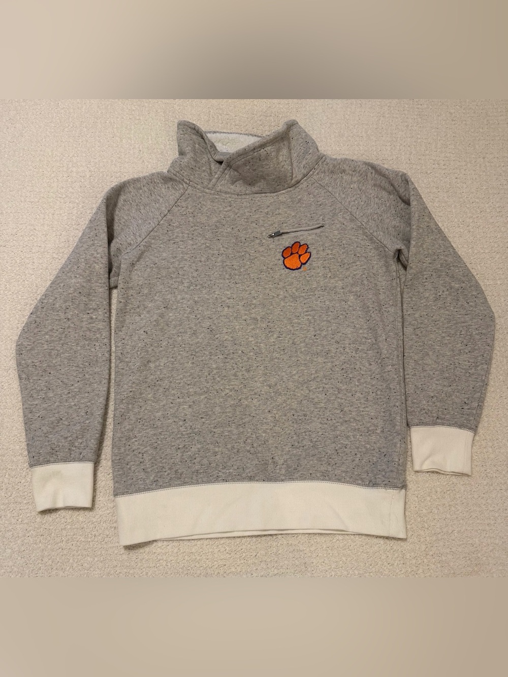 Gameday Couture Clemson Tigers Women's Mock Neck Fleece Pullover Size M
